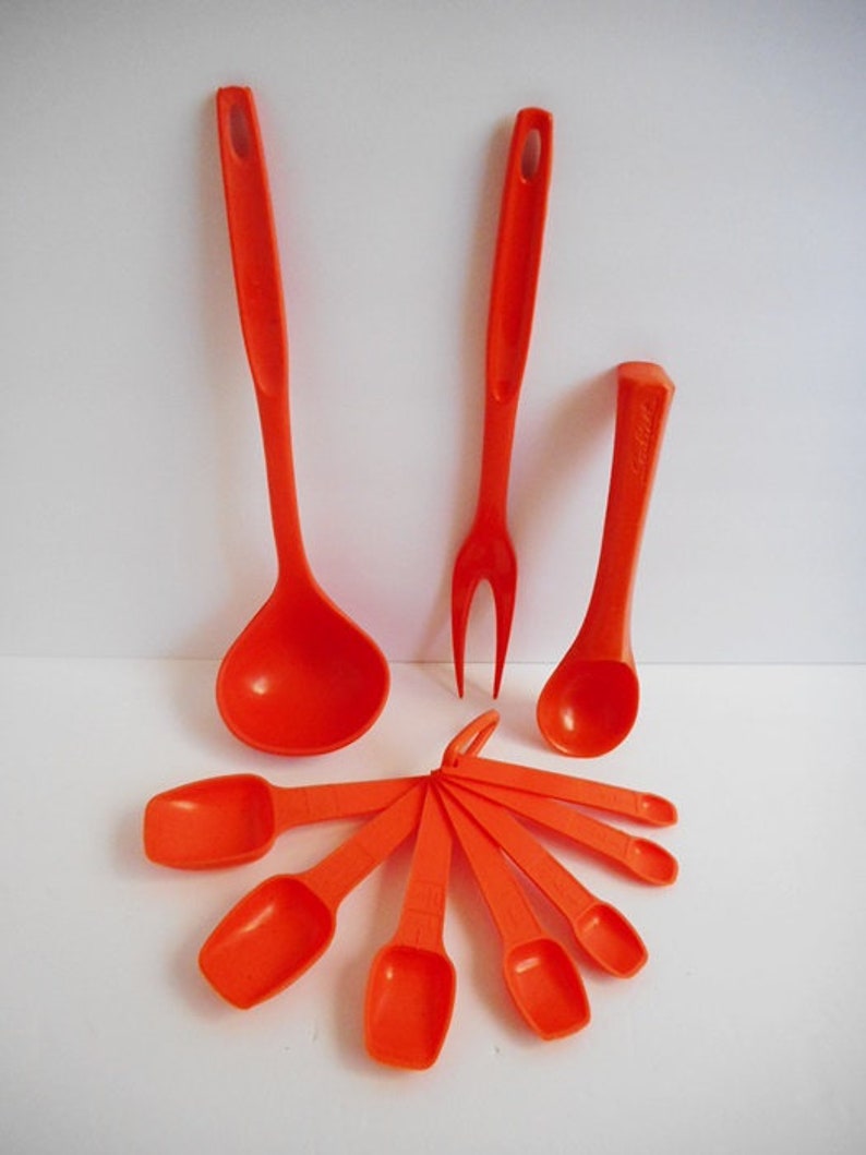 Vintage Orange Kitchen Utensils Kitchen Gadgets Replacements Etsy