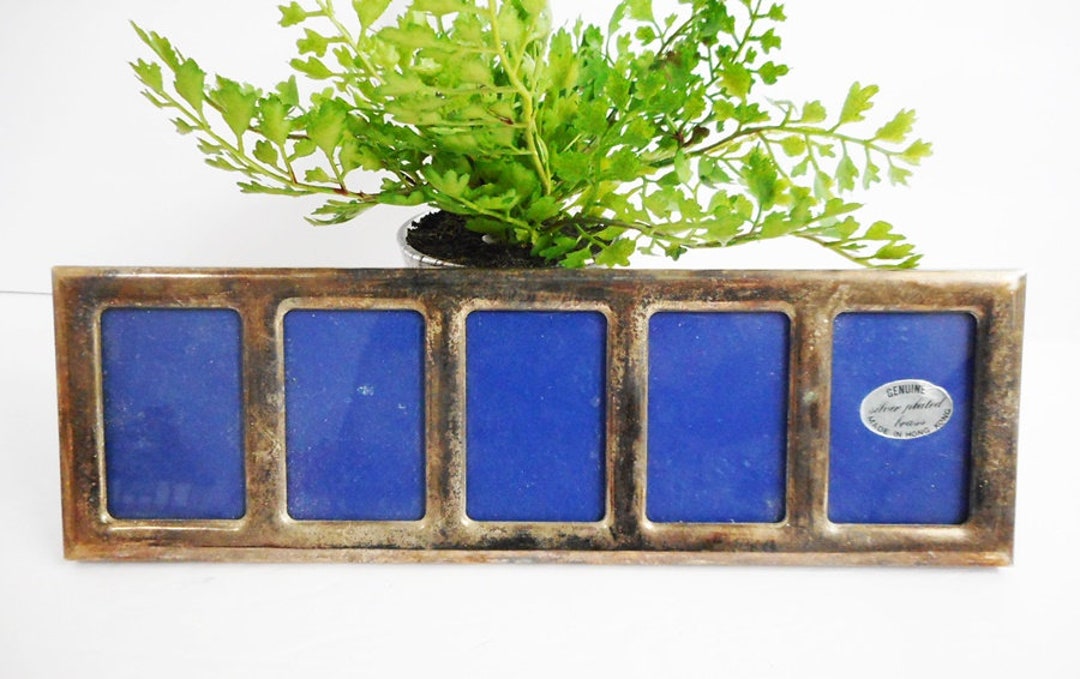 Horizontal Silver Plated Picture Frame Etsy