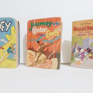 Donald Duck, Goofy and Journey to the Center of the Earth, Mid Century Comic Pocket Books