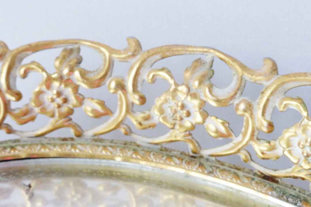 Mid Century 10 X 14 Vanity Mirror Repair Project Vintage Home Decor Etsy