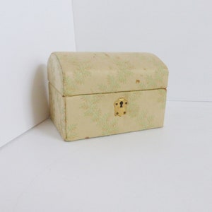 Small Jewelry Box Green Interior Vintage Grunge Home Decor