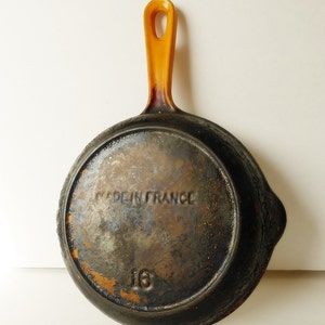 Flame Orange, Enamel Skillet, Made in France