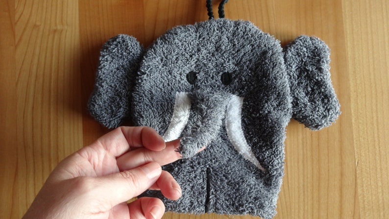 Washing glove elephant for children zdjęcie 2