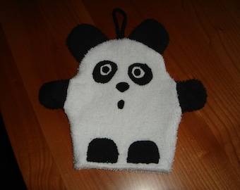 Waschhandschuh Panda für Kinder