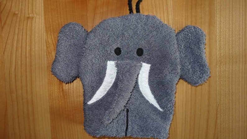 Washing glove elephant for children zdjęcie 1