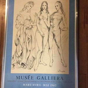 Poster: les Peintres Temoins de leur temps Musee Galliera 1960 LEONARD FOUJITA