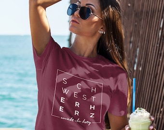 Hart van de zuster T-shirt | Statement shirt cadeau-idee zus