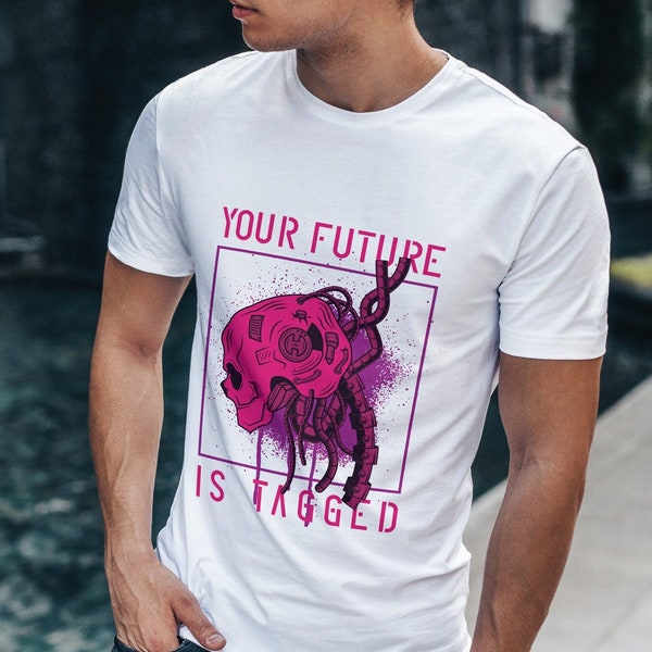 Statement T-Shirt Steampunk - You Future is tagged Partyshirt - Funshirt Geschenkidee