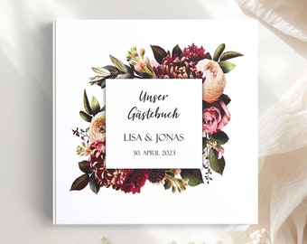 Guest book wedding personalized with questions | Wedding album photo book