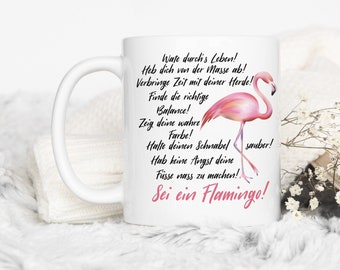 Flamingo spreuken beker | Motivatie koffiemok | Mok