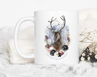 Hertenmok Kerstmis | Rendier Koffiemok Winter Wonderland | kerstcadeau