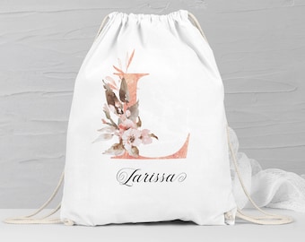 Gym bag customizable with name | Letters backpack JGA | Maid of honor gift for a bachelorette party