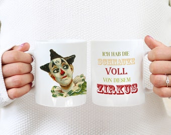 Tazza da clown del circo | tazza di detti | Tazza da caffè per ufficio | tazza di caffè