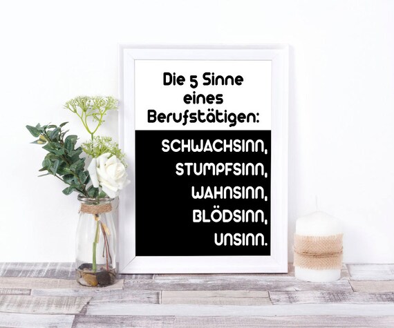 Arbeiter Sinne Poster Digital Print Lustige Sprüche Geschenk Für Kollegen Büro Dekoration Druckbare Wanddeko Wandkunst Wortkunst