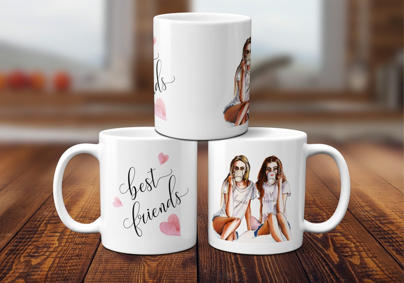 Best friend cup coffee mug gift girlfriend gift idea Etsy