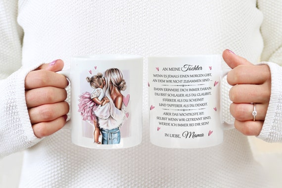Tasse mit Mutter und Tochter Spruch