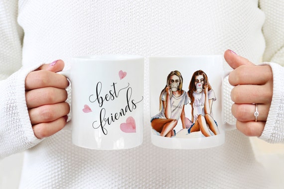 Beste Freundin Tasse | Kaffeebecher Geschenk für Freundinnen