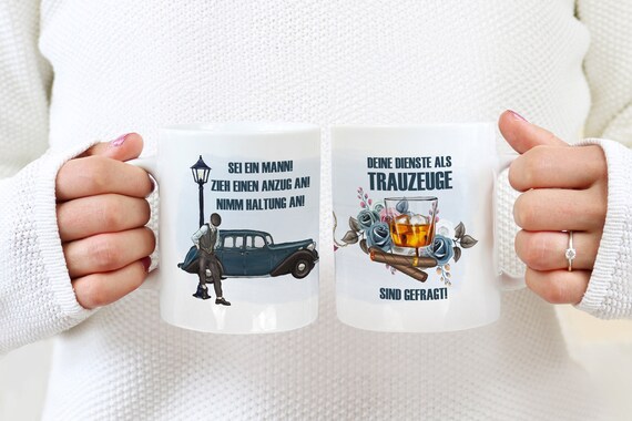 Tasse für Trauzeugen