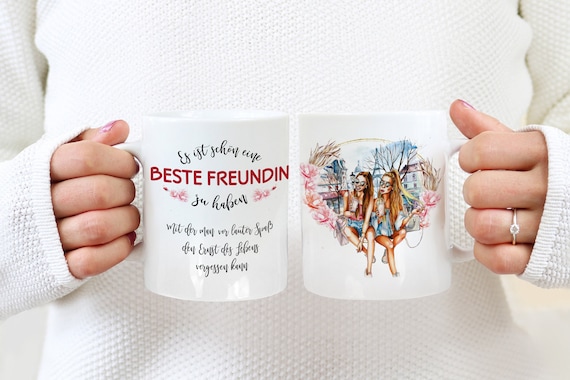 Beste Freundin Tasse | Sprüche Kaffeebecher | Geschenk