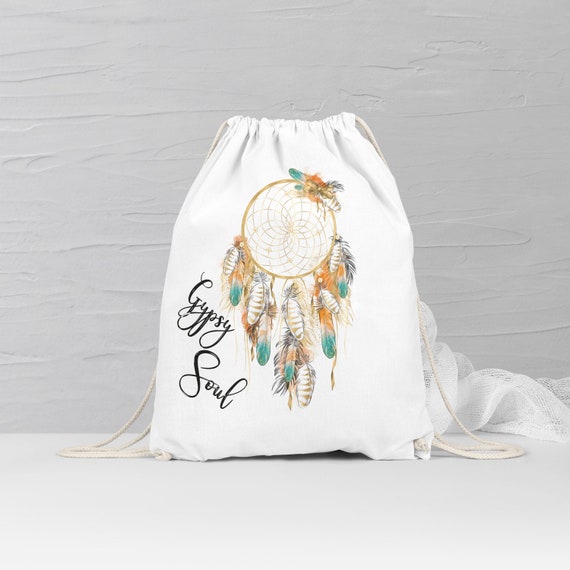 Boho Traumfänger Turnbeutel Gypsy Soul | Boho Rucksack Geschenkidee - Sporttasche