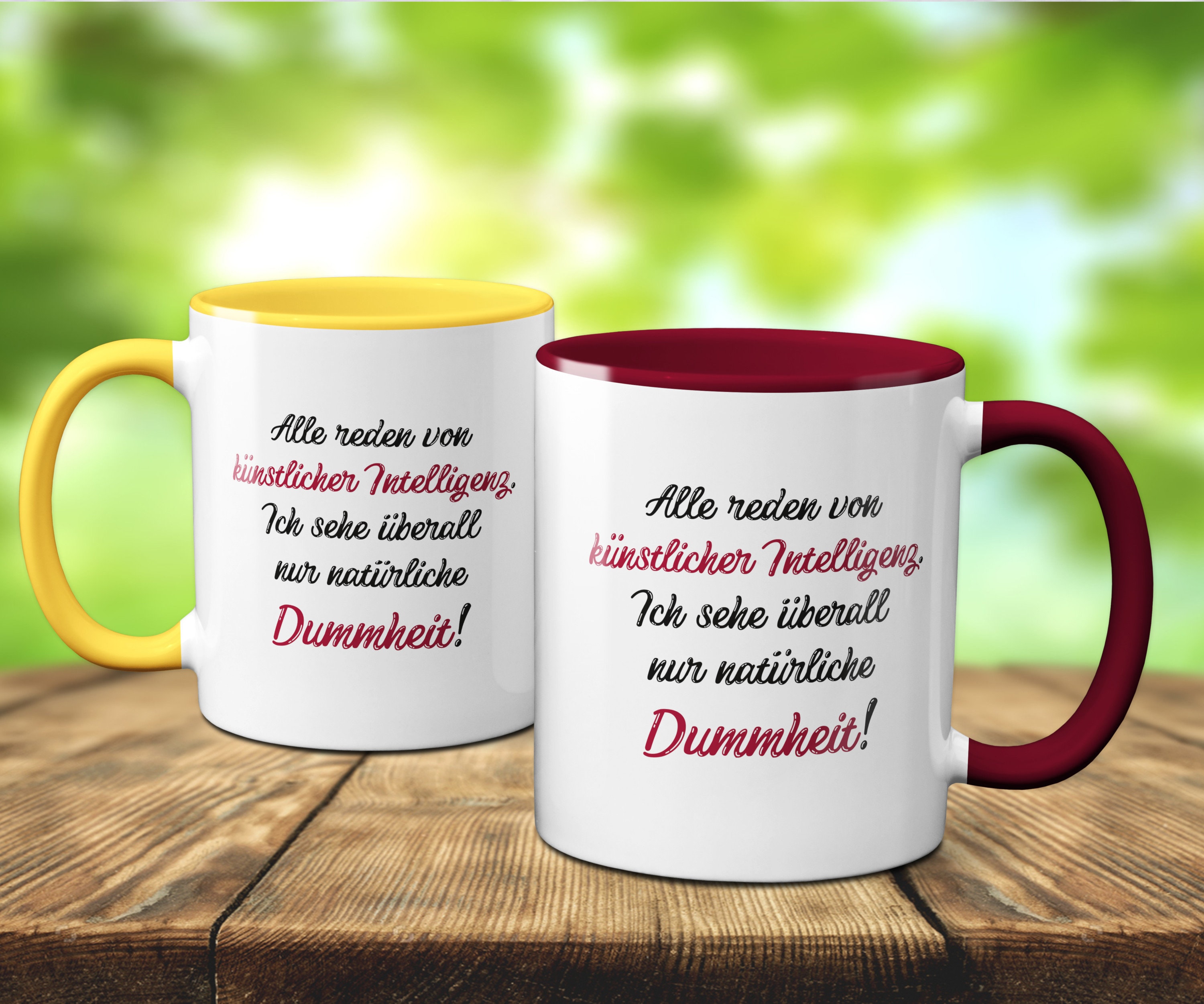 Lustige Spruch Tasse, Sprüchetasse, Dummheit kennt keine Grenzen