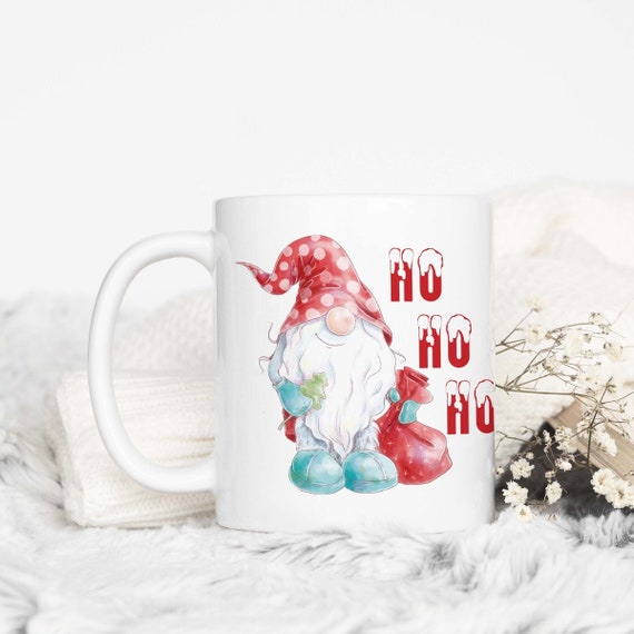 Zwerg Tasse Weihnachtstasse | Ho Ho Ho Becher | Tasse Weihnachten Nikolaus Geschenk Kaffeebecher