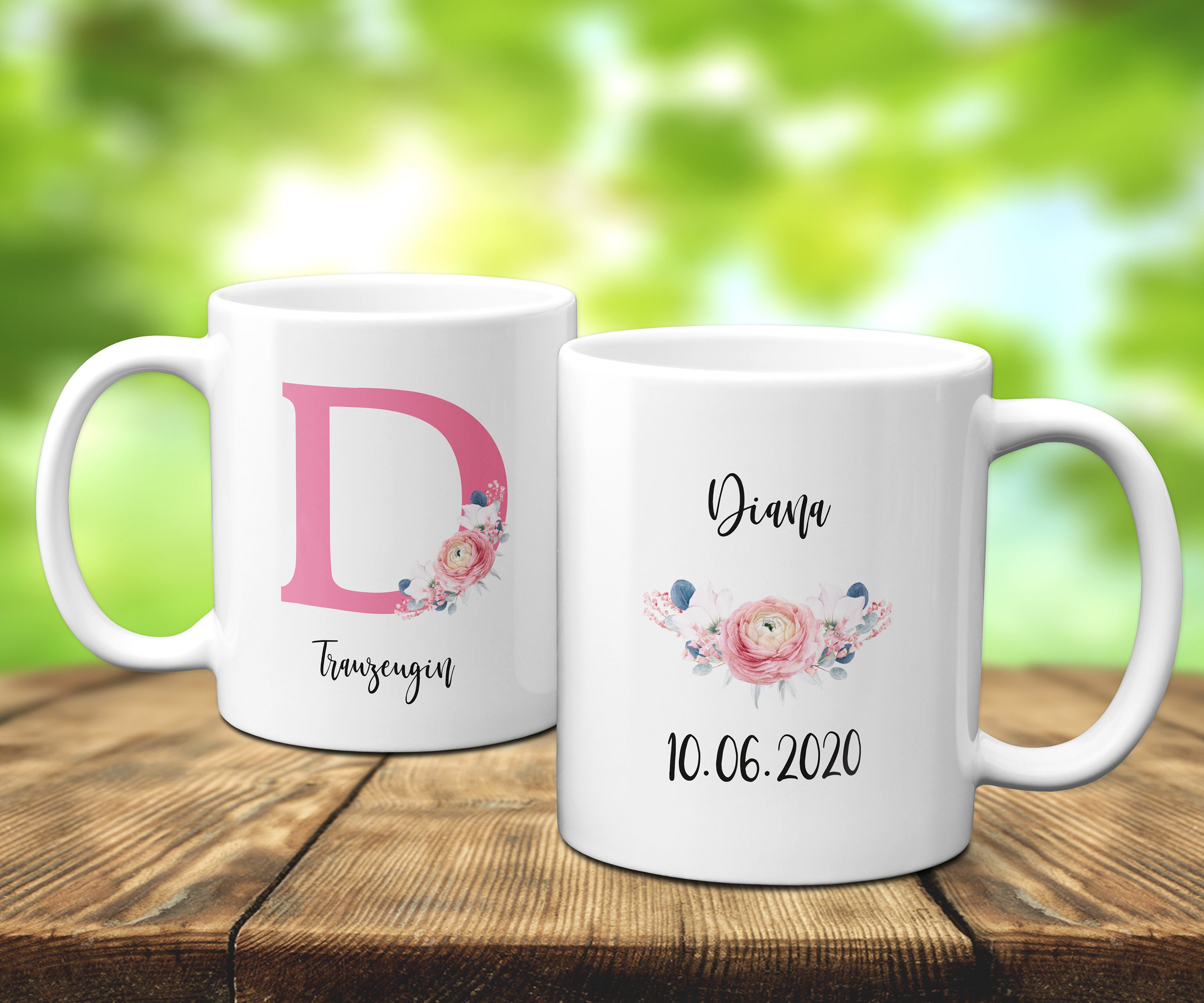 Kuche Haushalt Geschenk Trauzeuge Fragen Tasse Personalisiert Mit Namen Handmade Produkte Fade Ie