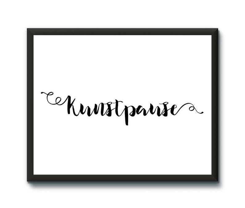Kunstpause Print Minimalist Word Art Print,Printable Wall Art Digital Print Home decor Work Space Typography Office