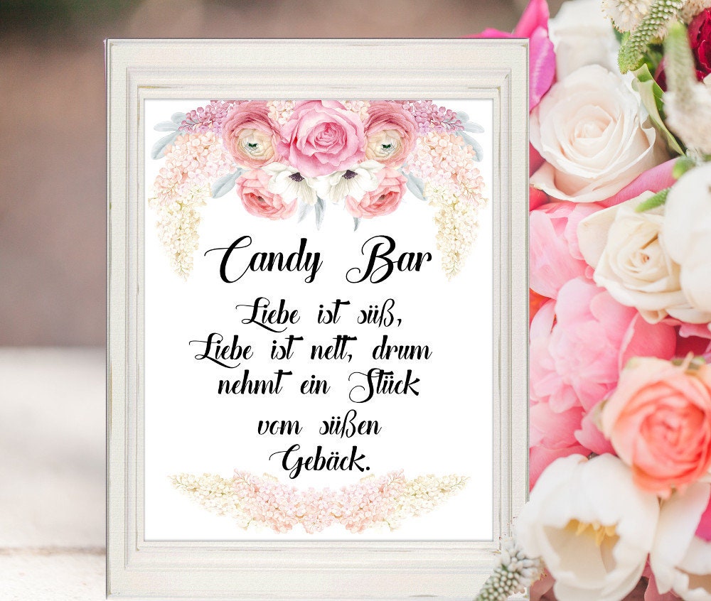 Candy Bar Deko Schild Süssigkeiten Bar Schild Hochzeit Etsy