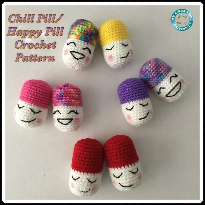 Chill Pill Crochet Pattern Etsy