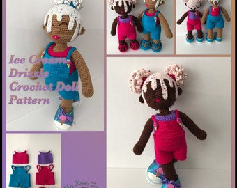 Ice Cream Drizzle Crochet Doll Pattern