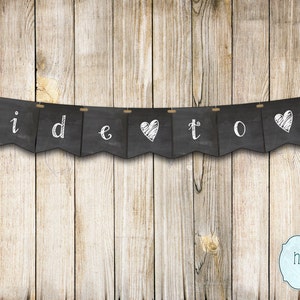 Bride to Be Banner Chalkboard Style DIY / Wedding Sign Photo Prop Bachelorette  Bridal Shower Decor Engagement Party Decor - FILE to PRINT