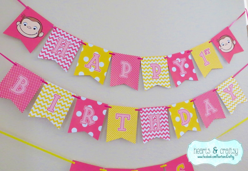 Curious George Happy Birthday Banner FILE To PRINT Curious Etsy curious-george-happy-birthday-banner-file-to-print-curious-etsy