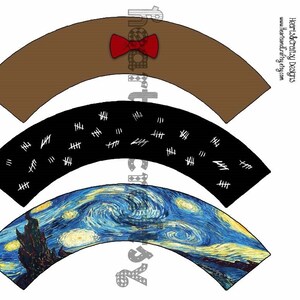 Doctor Who Party Eleventh Doctor Inspired Printable Cupcake Wrapper ...