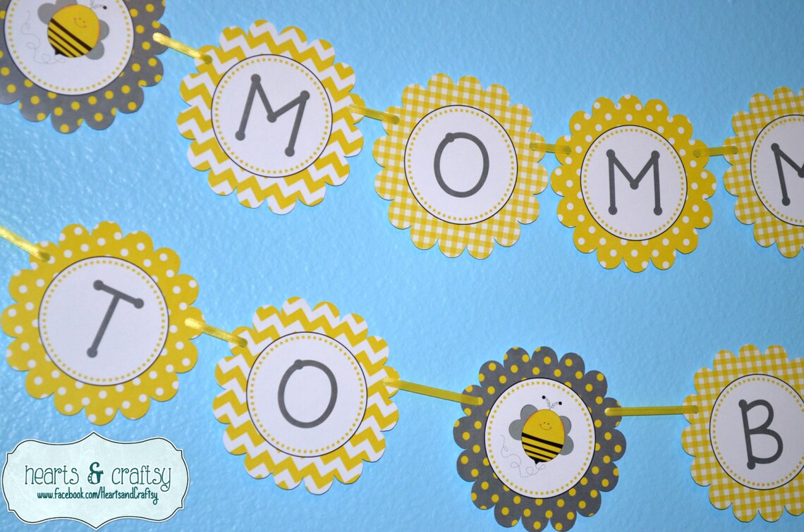 Mommy to Bee / Bumblebee Baby Shower Banner / Bee Baby Shower - Etsy