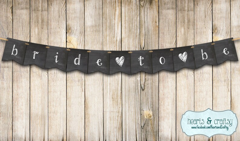 Chalkboard Bridal Shower Invitation Bridal Shower Invite Personalized FILE to PRINT image 3