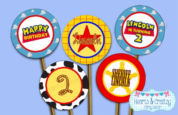 Toy Story Party Cupcakes DIY - Toy Story Birthday Cupcake Toppers - Woody - Print Your Own FILE to PRINT Il_570xn