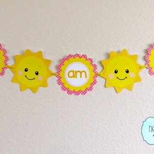 DIY You Are My Sunshine Birthday Party Package DOWNLOAD / Sunshine Birthday Party Package / First Birthday File to PRINT image 3