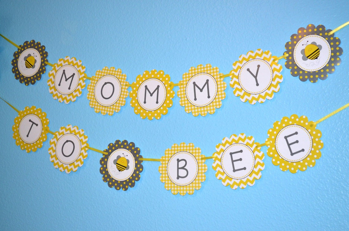 Mommy to Bee / Bumblebee Baby Shower Banner / Bee Baby Shower - Etsy