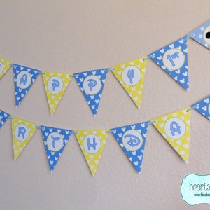 Baby Mickey Mouse Happy Birthday Banner DIY /  Baby Mickey First Birthday / Print Your Own - FILE to PRINT