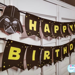 Star Fighters Birthday FILE to PRINT Happy Birthday Banner / Star Fighters Birthday Party - DIY
