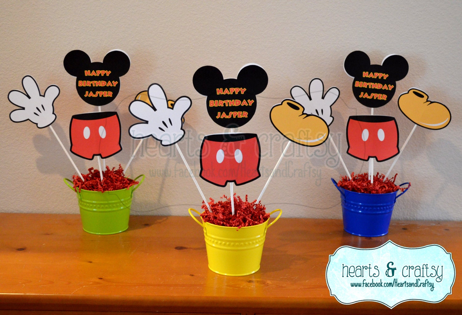 Mickey Mouse Centerpiece Cutouts Personalized DIY / Mickey Mouse Party ...
