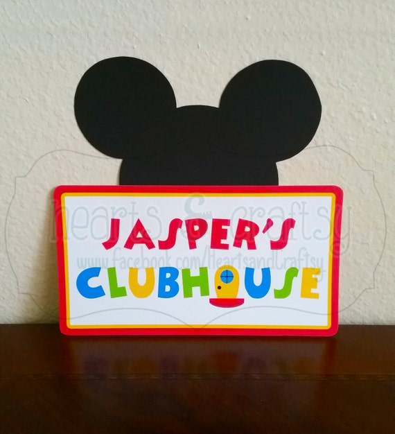 Mickey Mouse Clubhouse Birthday Welcome Sign / Centerpiece - FILE to PRINT DIY Il_570xn