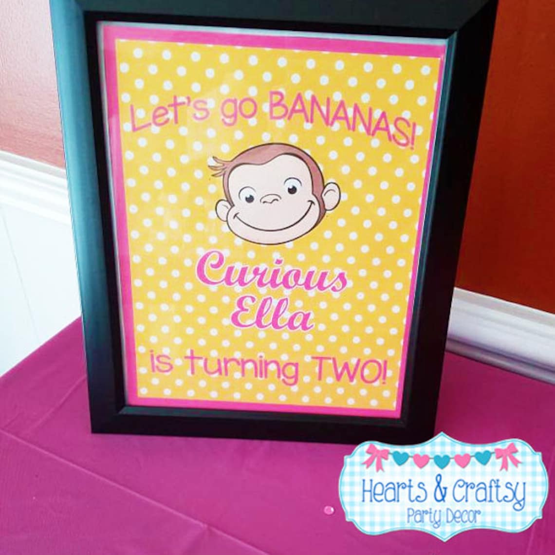 Curious George Baby Shower Guest Book Sign DIY - Curious George Party ...