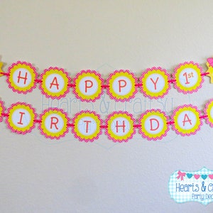 You Are My Sunshine Birthday Banner DIY / Sunshine Birthday Party Happy Birthday Banner - FILE da STAMPARE