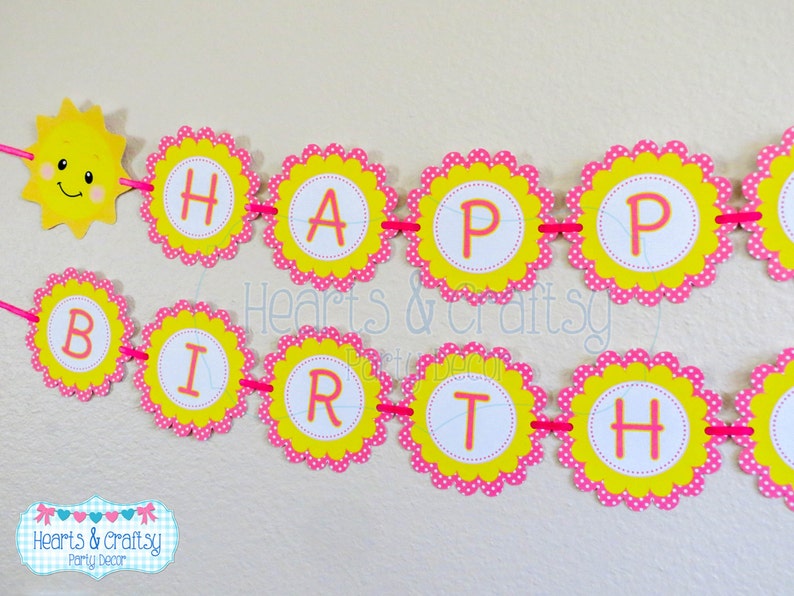 DIY You Are My Sunshine Birthday Party Package DOWNLOAD / Sunshine Birthday Party Package / First Birthday File to PRINT image 2