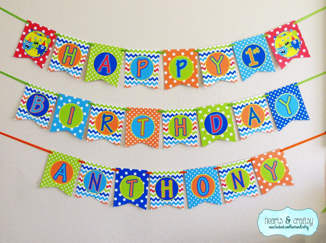 Monster Birthday Thank You Cards DIY / Monster Bash Thank You | Etsy