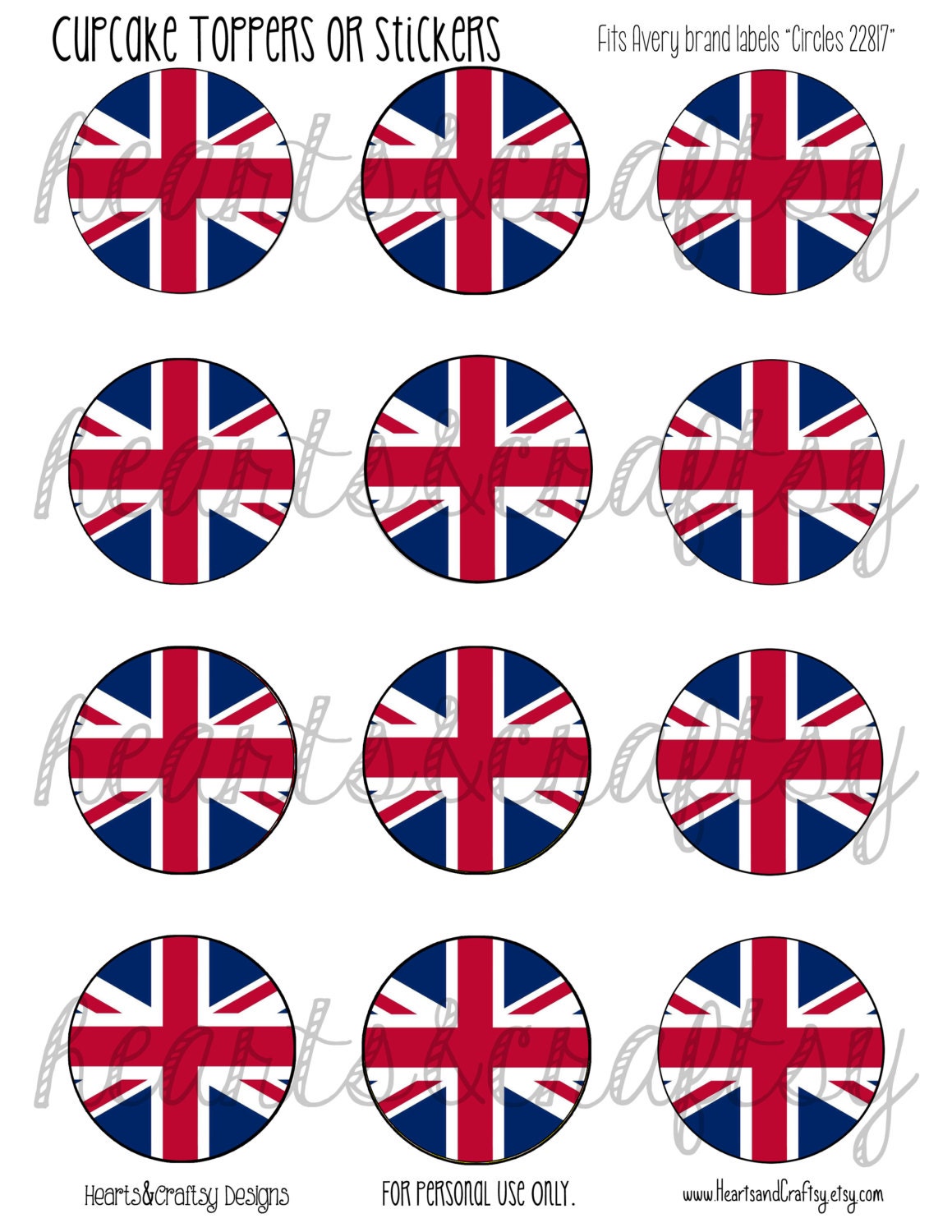 Union Jack Cupcake Kit Union Jack Cupcake Kit