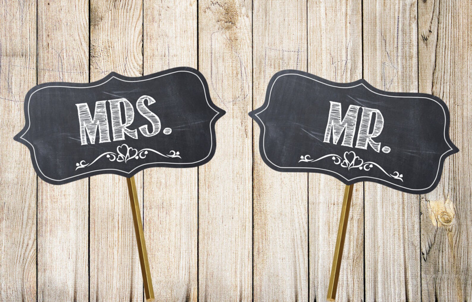 Future Mr & Mrs Wedding Signs / Chalkboard Future Mr and Mrs / | Etsy