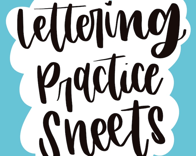 Calligraphy Practice Sheets, Hand Lettering Practice, Writing Practice ...